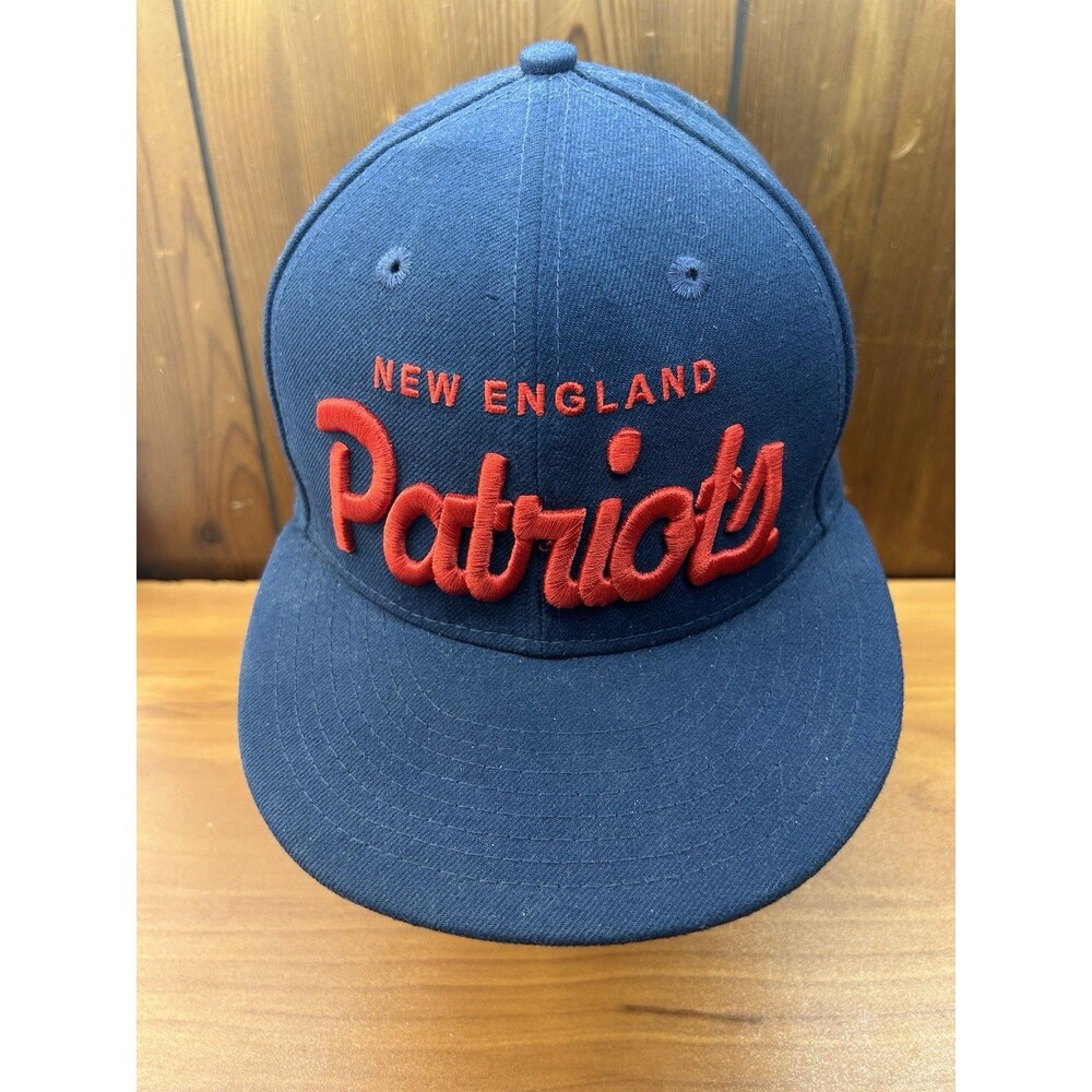 NFL NEW ENGLAND PATRIOTS Colonial New Era 59Fifty Logo Hat Cap Blue Snap Back